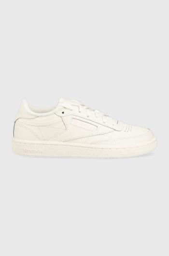 Kožené tenisky Reebok Classic Club C 85 biela farba