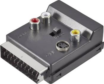 SpeaKa Professional SP-1300864 SCART / cinch / S-Video Y adaptér [1x zástrčka scart - 3x cinch zásuvka, zásuvka SCART, z