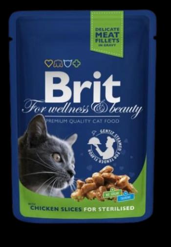 BRIT Premium Cat kapsa Chicken Slices for Steril 100 g