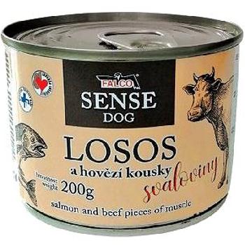 Falco Sense Dog losos a hovädzie 200 g 6 ks (8594725086095)