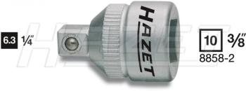 Hazet  8858-2 adaptér zástrčného kľúča   Pohon (skrutkovač) 3/8" (10 mm) Typ zakončenia 1/4" (6,3 mm) 26 mm 1 ks