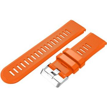 Eternico Garmin Quick Release 26 Silicone Band Silicone Silver Buckle oranžový (AET-GRQRSLC75O-26)