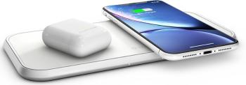 ZENS ALUMINIUM DUAL WIRELESS CHARGER 10W WHITE ZEDC04W