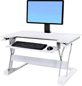 Ergotron WorkFit-T nástavec na stôl pre prácu v sede aj v stoji Rozsah výšky: 38 cm (max) biela