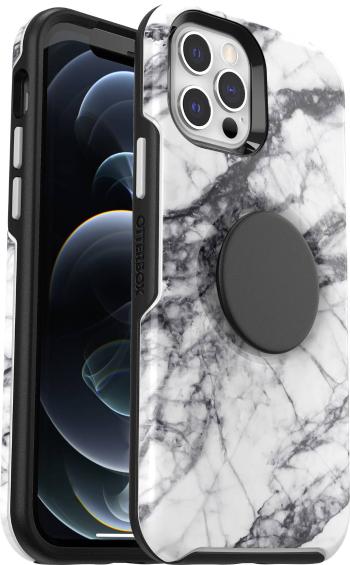 Otterbox Pop Symmetry zadný kryt na mobil Apple iPhone 12, iPhone 12 Pro bieločierna