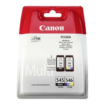 CANON PG-545, CL-546 - originálna cartridge, čierna + farebná, 8ml/9ml