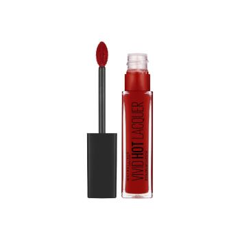 Maybelline New York  Vivid Hot Lacquer Lipstick  Líčenie obočia Červená