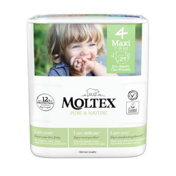 MOLTEX Pure&Nature Plienky jednorazové 4 Maxi (7-14 kg) 29 ks