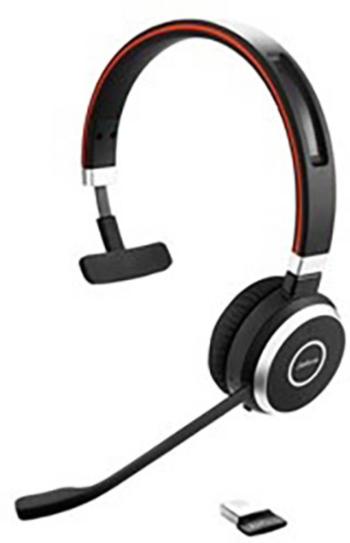 Jabra Evolve 65 MS telefónne headset s USB bezdrôtový na ušiach čierna, strieborná