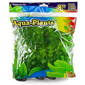 Penn Plax Umelé rastliny zelené 20,3 cm sada 6 ks (0030172071461)