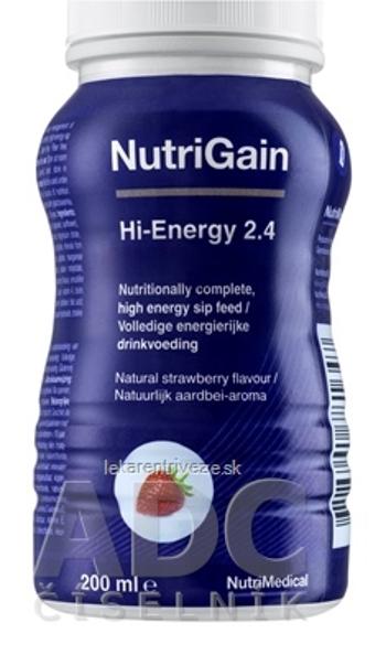 NutriGain Hi-Energy 2.4 (ActaGain 2.4 COMPLETE) jahodová príchuť 24x200 ml