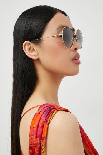 Slnečné okuliare Jimmy Choo dámske, zlatá farba