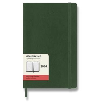 Moleskine 2024 L, mäkké dosky, zelený D (DSK1512DC3Y24)