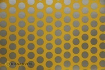 Oracover 41-030-091-002 nažehlovacia fólia Fun 1 (d x š) 2 m x 60 cm žltá cub, strieborná