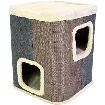 Senful Cat Condo dvojposchodová búdka so škrabadlom 49 × 40 cm (CHPsk0332)