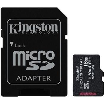 Kingston MicroSDHC 16 GB Industrial + SD adaptér (SDCIT2/16GB)