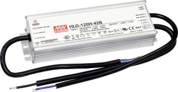 Mean Well HLG-120H-20A LED driver, napájací zdroj pre LED  konštantné napätie, konštantný prúd 120 W 6 A 20 V/DC PFC spí