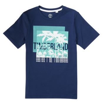 Timberland  Tričká s krátkym rukávom HOVROW  Modrá