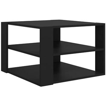 SHUMEE Konferenčný stolík čierny 60 × 60 × 40 cm drevotrieska, 806320