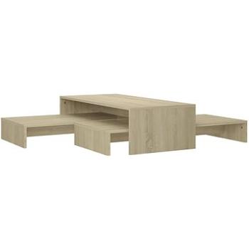 SHUMEE Súprava konferenčných stolíkov dub sonoma 100 × 100 × 26,5 cm drevotrieska, 806798