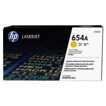 HP CF332A - originálny toner HP 654A, žltý, 15000 strán