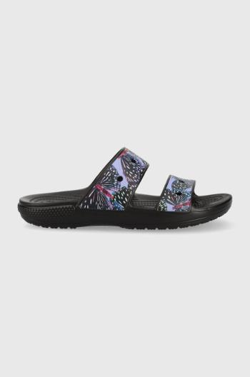 Šľapky Crocs Classic Butterfly Sandal dámske, čierna farba, 208246