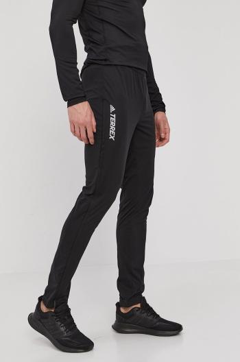Nohavice adidas Performance FT9980 pánske, čierna farba, s potlačou