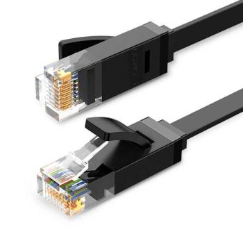 Ugreen plochý Kábel - Lan ethernet -  CAT.6 - 2m - Čierna KP26282