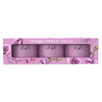 YANKEE CANDLE Votívna sviečka Wild Orchid 3 x 37 g