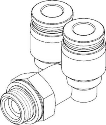 FESTO spojka Y 186189 QSYL-G1/8-4    Ø vedenie: 4 mm   1 ks