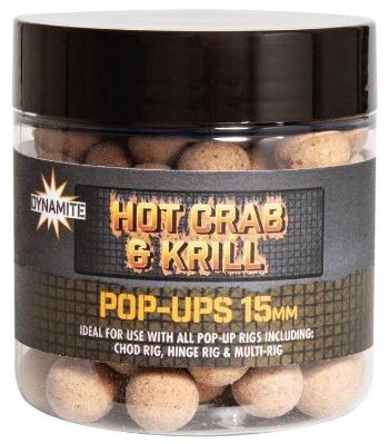 Dynamite baits plávajúce boilies pop ups hot crab krill 15 mm