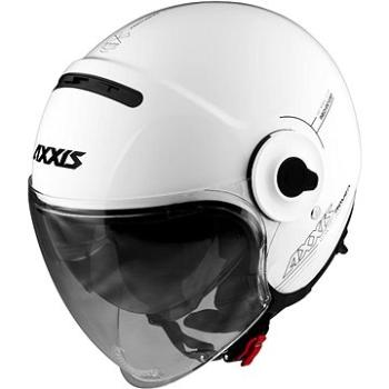 Axxis Raven SV ABS Solid, otvorená helma biela lesklá (MOTO32233nad)