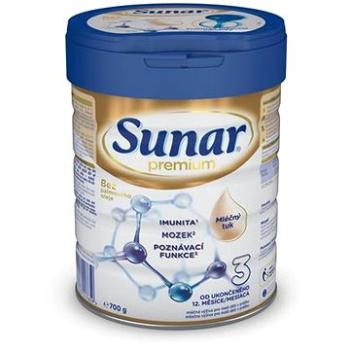 Sunar Premium 3 batoľacie mlieko 700 g (8592084417659)