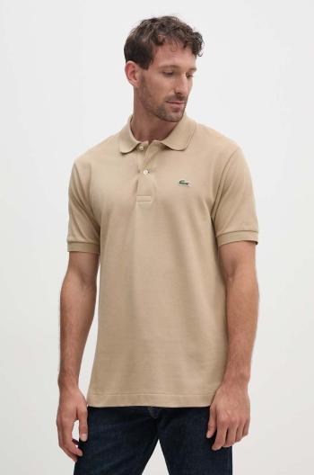 Bavlnené polo tričko Lacoste Koszulka Lacoste Polo Classic Fit L1212 02S hnedá farba, jednofarebné