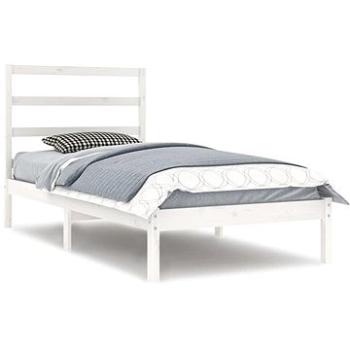 Rám postele biely masívna borovica 90 × 200 cm, 3104919