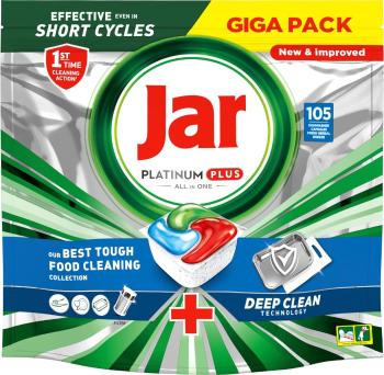 Jar Platinum Plus All-in-One, Kapsuly do umývačky riadu, Deep Clean 105 ks