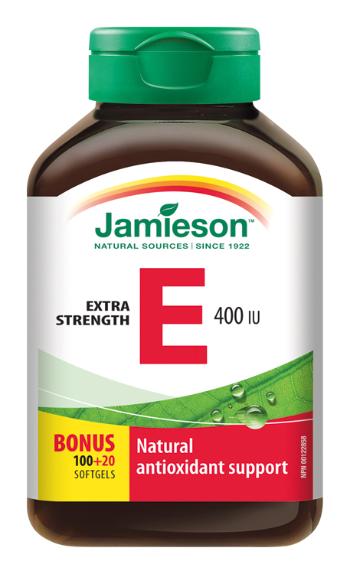 Jamieson Vitamín E 400IU 120 kapsúl