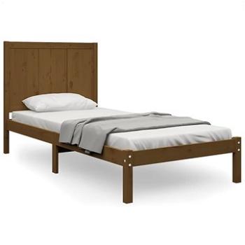 Rám postele medovo hnedý masívne drevo 75 × 190 cm Small Single, 3105693