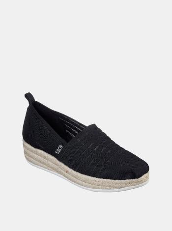 Skechers čierne espadrilky s jutou Highlights 2.0. Homestretch Black