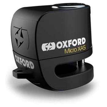 OXFORD Zámok kotúčovej brzdy Micro XA5 (integrovaný alarm, čierny, priemer čapu 5,5 mm) (M005-390)