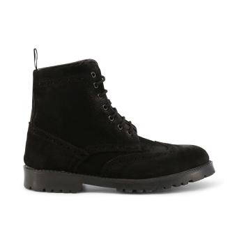 Duca Di Morrone  Fausto - Suede Black  Čižmy Čierna