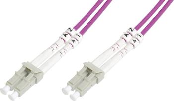 Digitus DK-2533-10-4 optické vlákno LWL prepojovací kábel [1x zástrčka LC - 1x zástrčka LC] 50/125 µ Multimode OM4 10.00