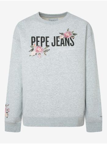 Mikiny pre ženy Pepe Jeans - svetlosivá