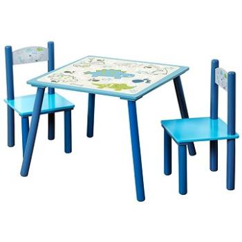 Kesper Sada – detský stolík s dvoma stoličkami – modrá (17721)