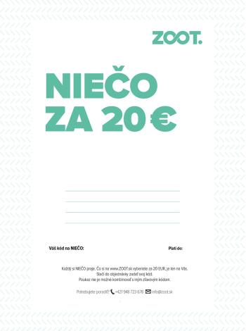 Elektronický poukaz na niečo zo ZOOTu v hodnote 20 €