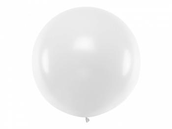 Guľatý latexový Jumbo balón 1m biely