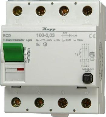 Kopp 750243797  ochranný prúdový spínač  A    125 A 0.3 A 230 V, 400 V