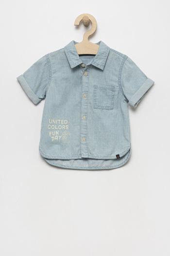 Detská bavlnená košeľa United Colors of Benetton