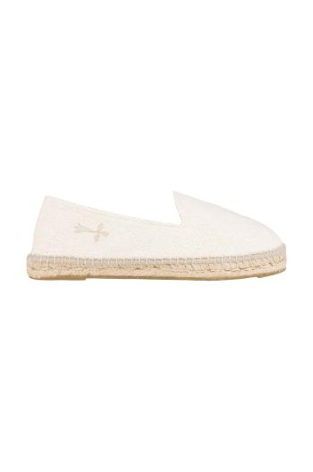 Espadrilky Manebi Flat Espadrilles biela farba, O 7.0 N0