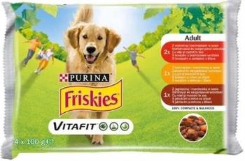 Friskies hovädzie kuracie jahňacie s mrkvou v šťave 4 x 100 g